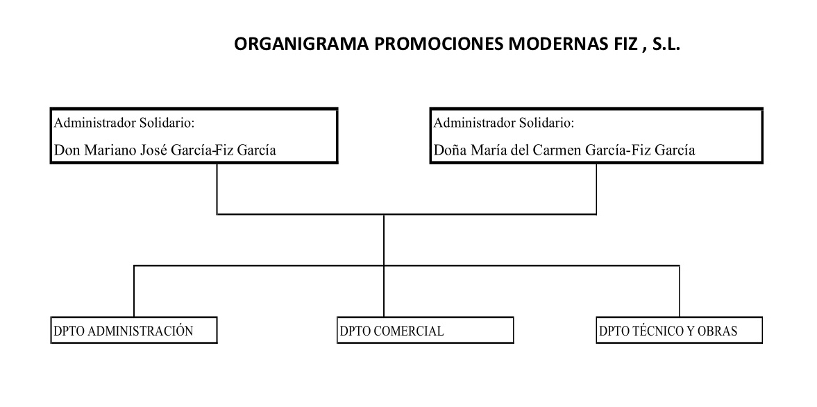 organigrama Promociones Modernas Fiz SL